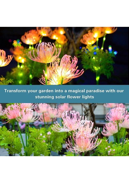 Güneş LED Su Geçirmez Simüle Bana Çiçek Atmosferi Açık Bahçe Avlu Dekoratif Çim Lambası (Yurt Dışından) modelleri