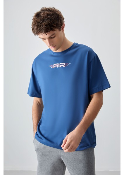 Parlament %100 Pamuk Kalın Yumuşak Dokulu Oversize Fit Baskılı Erkek T-Shirt - 88356