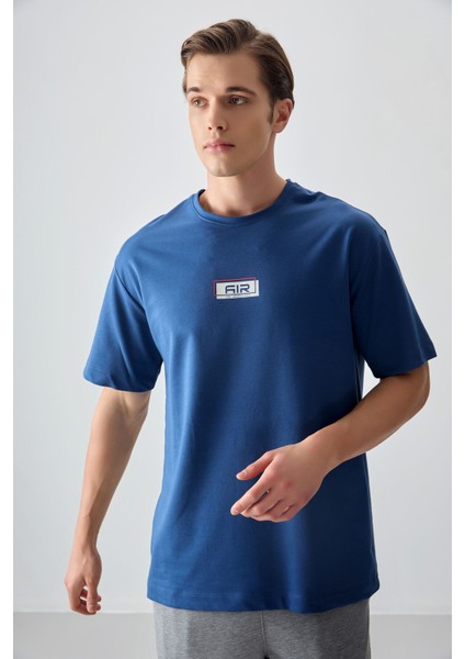 Parlament Pamuklu Kalın Yumuşak Dokulu Oversize Fit Baskılı Erkek T-Shirt - 88376 fırsatları