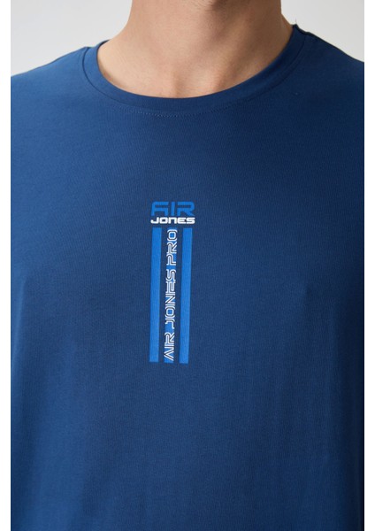 Parlament %100 Pamuk Kalın Yumuşak Dokulu Oversize Fit Baskılı Erkek T-Shirt - 88360
