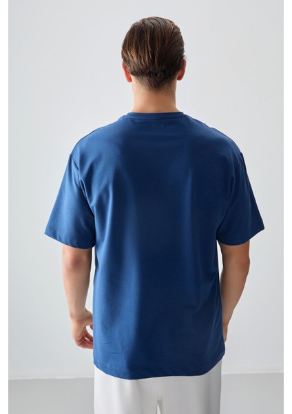 Parlament Pamuklu Kalın Yumuşak Dokulu Oversize Fit Baskılı Erkek T-Shirt - 88373 indirimleri