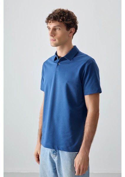 Parlament Pamuklu Kalın Yumuşak Dokulu Polo Yaka Oversize Fit Basic Erkek T- Shirt - 88381 fırsatları