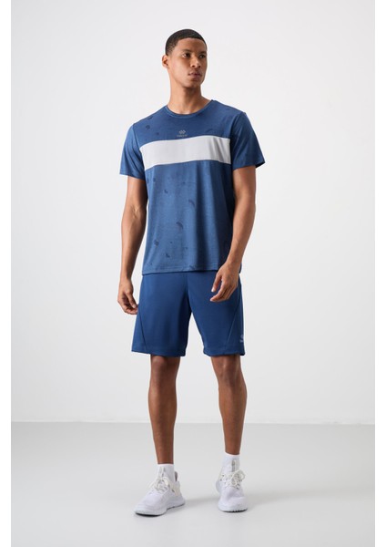 Parlament Polyester Nefes Alan Jakarlı İnce Esnek Standart Fit Erkek Performans T-Shirt - 88398