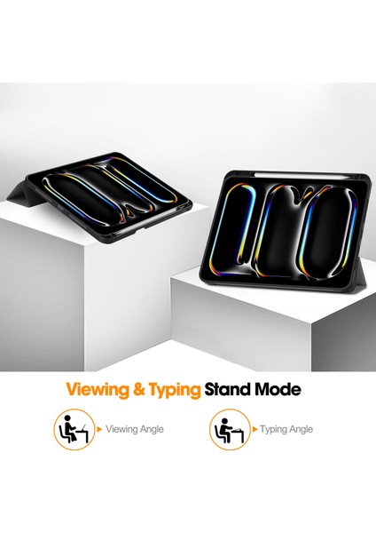 iPad Pro 11 2024 Kalem Yuvalı Tablet Kılıfı (Yurt Dışından)