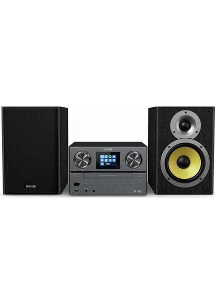 Ses M8905 / Bluetooth ve Dab + / Fm Internet Radyo (Usb, Spotify Bağlan, Cd, Mp3-Cd, 100 W, Bas-Refleks Hoparlörler, Dijital Ses Kontrolü) “2020/2021 Modeli ile 10 Mikro Müzik Sistemi