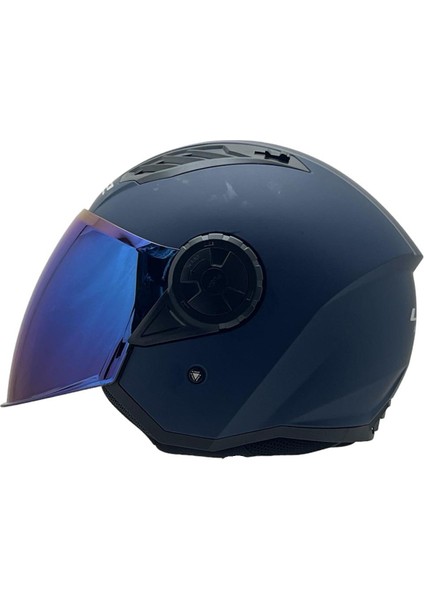 Aırflow 2 Mat Navy Mavi Kask Mavi Cam