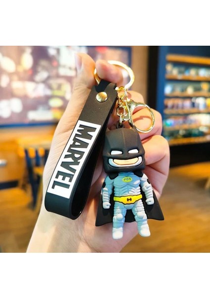 Batman Figürlü Silikon Anahtarlık
