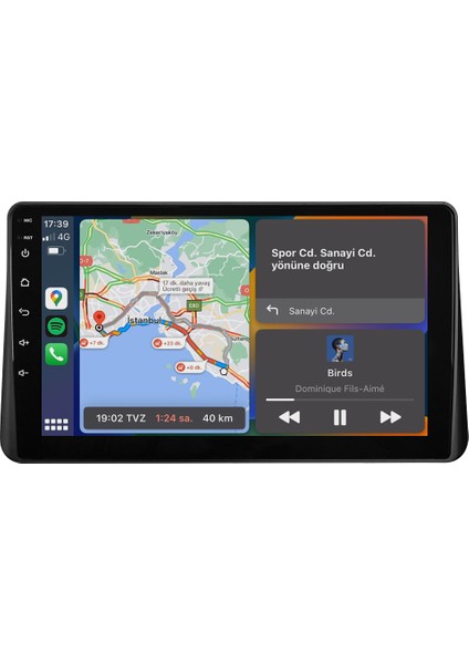 Ford Courier (2013-2024) Android 14 Multimedya Carplay 9 Inch 8 GB Ram / 128 GB Hafıza CRV-4112XAA