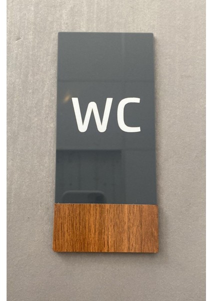 Wooden Serisi Dikey Wc Yönlendirme Levhası fiyatları