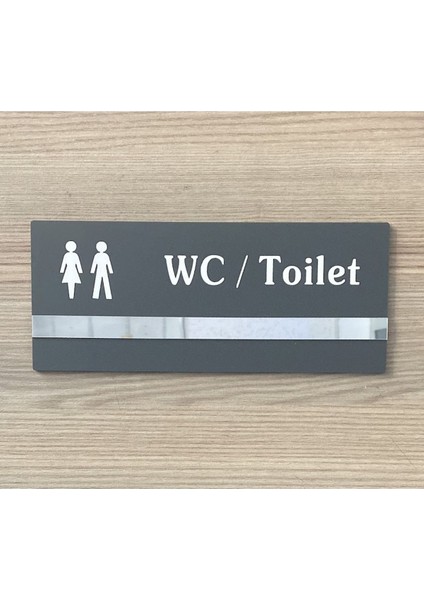 Soft Seri Minimal Pleksi Wc Kapı Isimliği