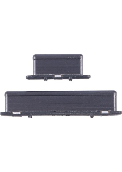 Samsung Galaxy A04 A045 Uyumlu On-Off Yan Ses Tuş Plastiği Power Volume Button - Siyah