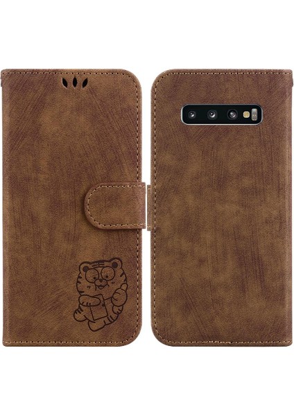 Samsung Galaxy S10 Artı Cüzdan Kılıf Tutucu Kapak Çevirin Folio Kart (Yurt Dışından)
