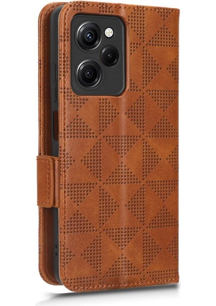Xiaomi Poco X5 Pro 5g Için Kılıf Cüzdan Pu Deri 3 Kart Tutucu Kapak Çevirin (Yurt Dışından)
