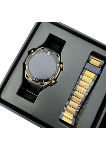 Tekno Trust 200-300 Mah Kalobee Sk4 Pro Max Watch Ultimate Edition Siyah Altın 49MM Çift Kordonlu Akıllı Saat S fırsatları
