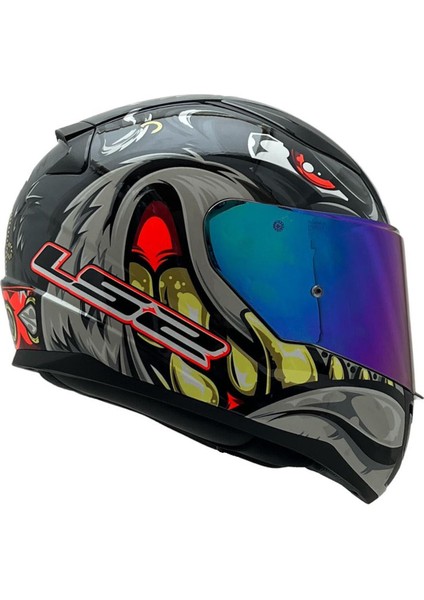 Rapıd 2 Spox Gri-Kırmızı Kask Gökkuşağı Cam modelleri