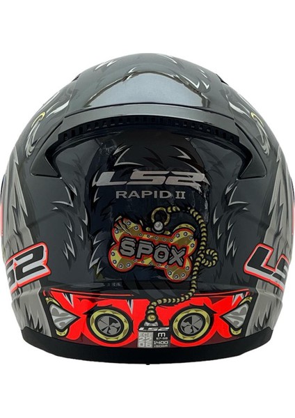 Rapıd 2 Spox Gri-Kırmızı Kask Gökkuşağı Cam fırsatları