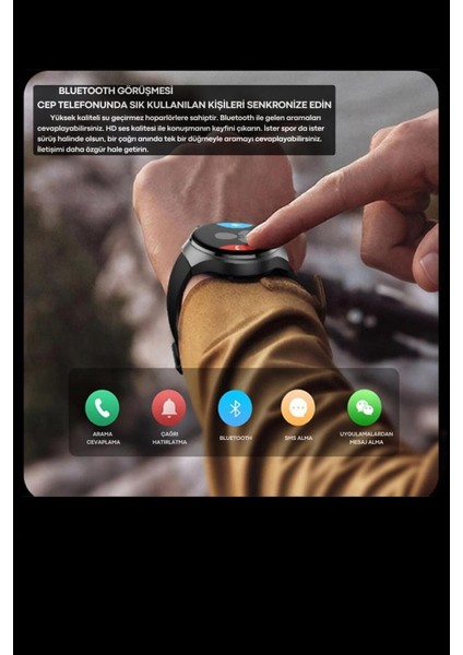 Tekno Trust Haino Teko RW32 Curved Amoled Ekran 3 Kordon Gt4 Pro Akıllı Saat