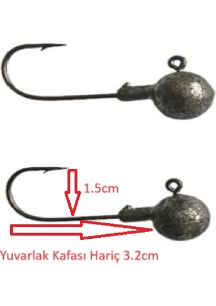 Jig Head No:3/0 Iğne 18GR Zoka (2 Adet)