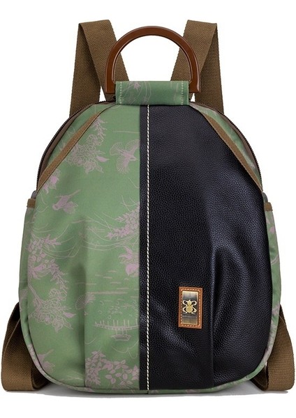 Çin Tarzı Baskılı Sırt Çantası Kadın Moda Büyük Kapasiteli Seyahat Çantası Çok Yönlü Omuz Çantası (Yurt Dışından)