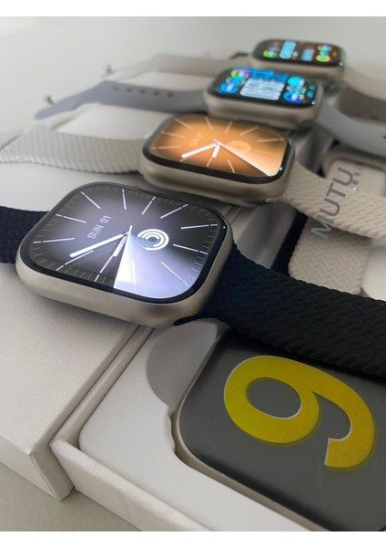 Tekno Trust Hk9 Pro Plus 4 Kordon Özel Seçmeli Son Versiyon Watch9 Amoled Ekran Akıllı Saat