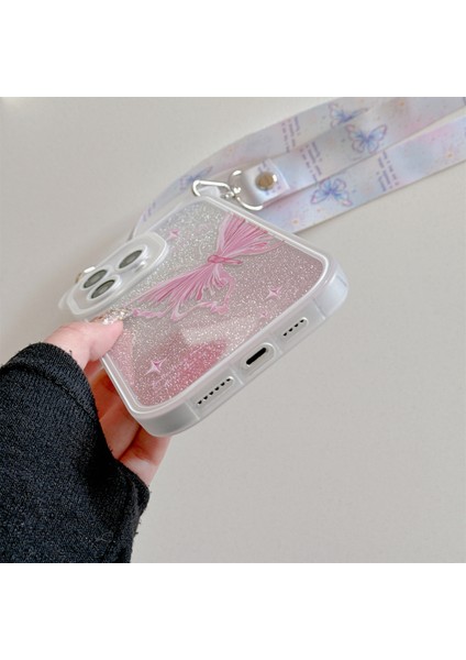 iPhone 15 Pro Max Için Kılıf Desenli Glitter Tpu Telefon Kılıfı, Crossbody Ipli-Çok Renkli (Yurt Dışından) indirimleri