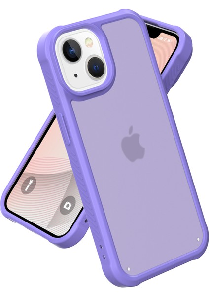 iPhone 14 Plus Kılıf Tpu+Pc Cilt Dostu Dokunmatik Mat Telefon Kılıfı-Açık Mor (Yurt Dışından)