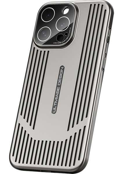 IPhone 14 Pro Max Için Elektro Kaplama Kılıf Sert Pc Lens Filmi-Titanyum Gri ile Tüm Koruyucu Telefon Kapağı (Yurt Dışından)