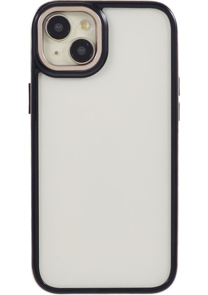 iPhone 15 Plus Için Elektro Kaplama Kılıfı Tpu+Pc Telefon Kapağı Mobil Aksesuarlar -Altın (Yurt Dışından)