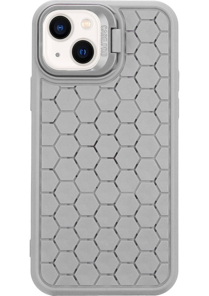 iPhone 14 Plus Için Kickstand Kılıf Nefes Alabilir Soğutma Tpu Darbeye Dayanıklı Ince Telefon Kapağı-Gri (Yurt Dışından) modelleri