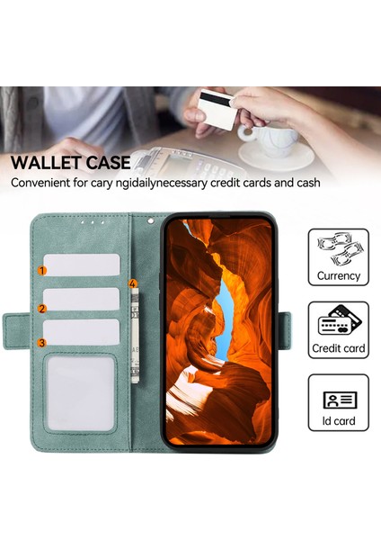 iPhone 12 Pro Max Için Kılıf Manyetik Kapaklı Pu Deri Rfıd Engelleme Telefon Kapağı-Bebek Mavisi (Yurt Dışından) indirimleri