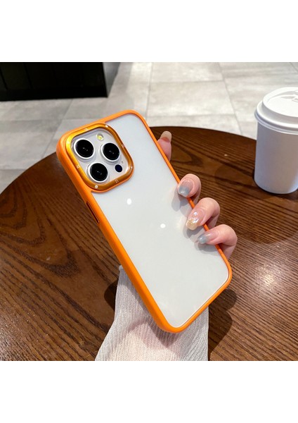 iPhone 15 Pro Max Kılıf Şok Emici Pc+Tpu Telefon Koruyucu Kapak-Turuncu (Yurt Dışından) fiyatları