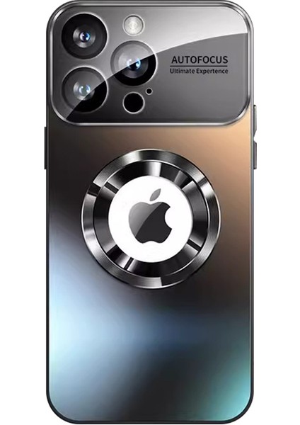 iPhone 14 Pro Max Için Kılıf Lens Filmi Manyetik Çizilmez Pc Telefon Koruyucu Kabuk-Siyah (Yurt Dışından)