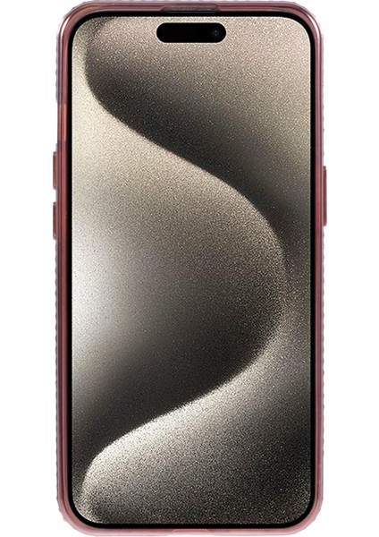 iPhone 15 Plus Için Tpu Kılıf Parlak Yapay Elmas Degrade Parıltılı Telefon Arka Kapak-Gül Altın (Yurt Dışından)