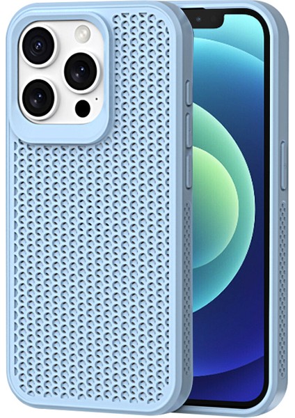 iPhone 12 Pro Max Kapak Pc+Tpu Isı Dağılımı Cep Telefonu Kılıfı -Mavi Için (Yurt Dışından)