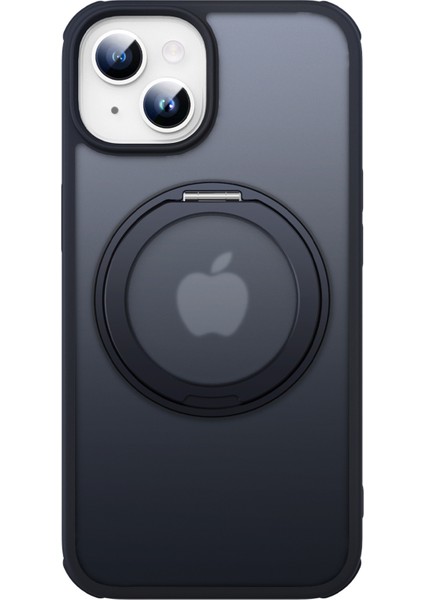 iPhone 13/14 Için Manyetik Kılıf Halkası Kickstand Pc+Tpu Telefon Kapağı-Mat Siyah (Yurt Dışından) fiyatları