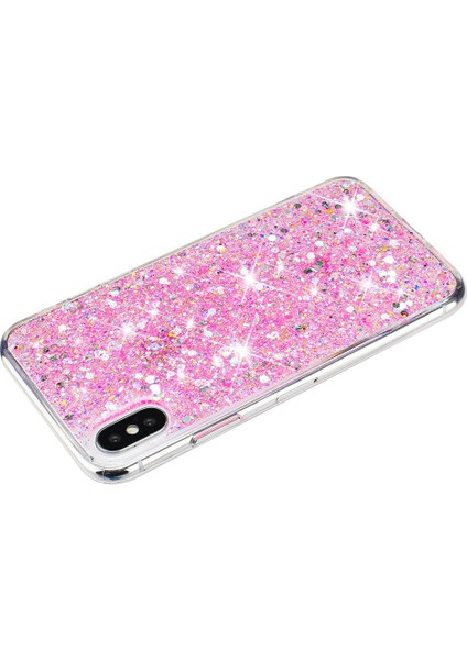 iPhone X/xs Max Cep Telefonu Kılıfı Sparkle Epoksi Damla Korumalı Tpu Kılıf-Pembe (Yurt Dışından)