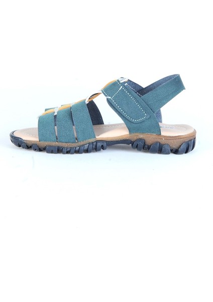 1123 Yeşil Erkek Çocuk Sandalet modelleri