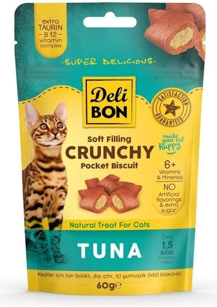 Cruncy Içi Dolgulu Ödül Bisküvisi - Tunalı 60gr