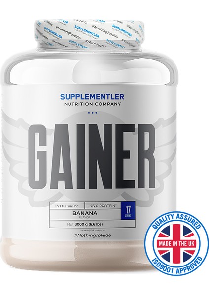 Supplementler.com Gainer 3000 gr Muz