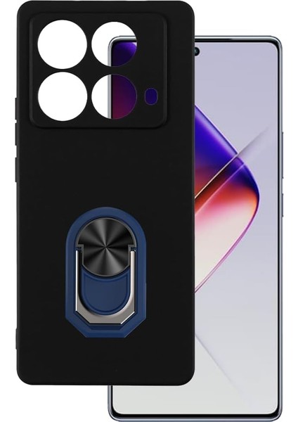 Infinix Note 40 4g Kılıf Kamera Korumalı Yüzüklü Kickstand Mat Kapak