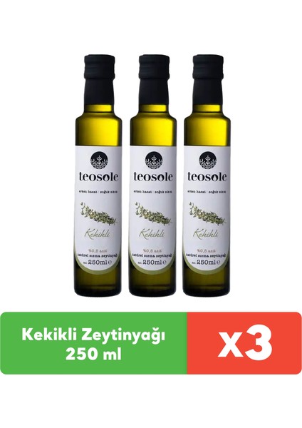 Kekikli Zeytinyağı 250 ml x 3 Adet