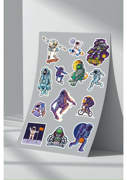 Astronot Uzay Sticker Seti (25)