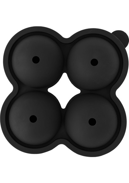 Shot Küre Top Luxury Buz Kalıbı 4 lü Siyah 16 x 15 x 7 cm