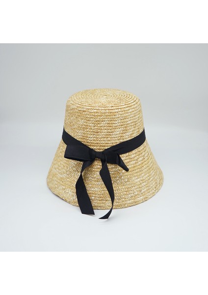 Fransız Retro Hasır Kova Şapka Kadın Yaz Çok Yönlü Güneşlik Hasır Şapka (Yurt Dışından) fiyatları