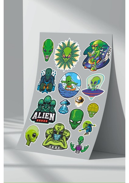Alien Uzaylı Sticker Seti (10)