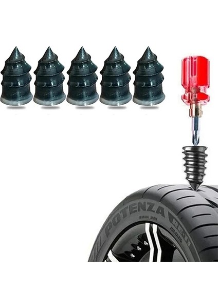 Lastik Deliği Tamir Vidası 3-5 mm Geniş(5 Adet)