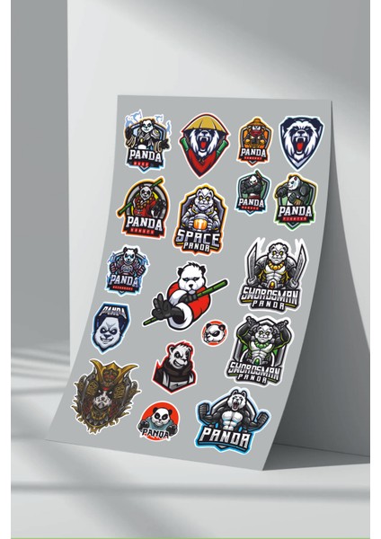 Panda Sticker Sticker Seti (4)