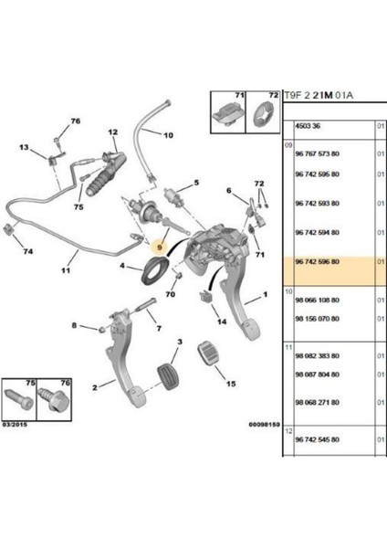Debriyaj Üst Merkezi 308 C4 Picasso (9674259680-8049.17) fiyatları