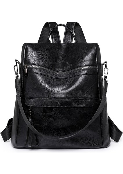 Gündelik Retro Büyük Kapasiteli Sırt Çantası, Şık ve Çok Yönlü Sırt Çantası, Kadın Omuz Taşınabilir Çok Amaçlı Çanta (Yurt Dışından)