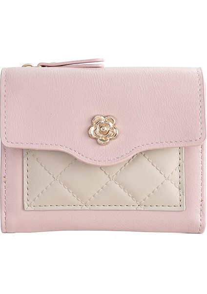 Çok Yönlü Tokalı Fermuarlı Kısa Kadın Cüzdanı (Yurt Dışından)